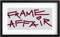 frame affair black frame logo